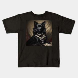 Pearly Schipperke Kids T-Shirt